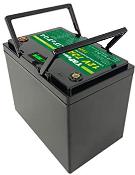 AFTERTECH LIFEPO4 - Bloc-batterie 12 V 72 Ah, rechargeable, lithium-fer-phosphate, pile