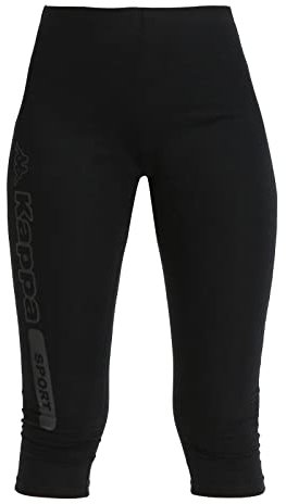 Kappa Damen Berlam Skin Logo Sporthose, Schwarz, XXL