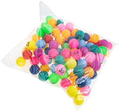 Alipis 100st Farbe Zahlenball Rote Rufbälle Nummerierte Verlosungskugeln Kapseln Glückliche Lotteriespielbälle Ersatz-bingobälle Nummern Bedruckte Bälle Pong Plastik Anzahl Spielball