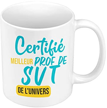 Fabulous Mug Céramique Certifié meilleur prof de SVT de l'univers Professeur College