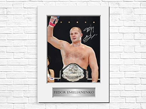 Fedor Emelianenko MMA Fighter Champion A4 Autogramm, signiert, Geschenk