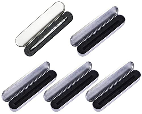 Fopytu Metal Fountain Pen Cases Pencil Boxes Pen Gift Wrapping Boxes Portable Tinplate Storage Cases Pencil Boxes Pen Protection Case Display Boxes