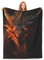 amepay Horror-Feuerdrachen-Decke, Geschenke für Erwachsene und Jungen, Flanell-Überwurf, Decke, weich, bequem, leicht, für Heimdekoration, Couch, Bett, Sofa, 203 x 152 cm