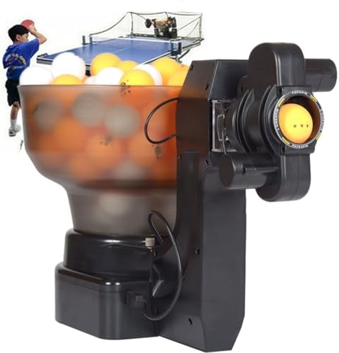 ExoticaBlend Ping-Pong-Robotermaschine mit 36 verschiedenen Spinbällen, Tischtennis-Roboter, automatische Ballmaschine für das Training