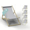 HAGO Liegestuhl Beige Liege Stuhl Strand Strandliege Sonnenliege Gartenliege Klappstuhl Lounge Chill 5 Stück