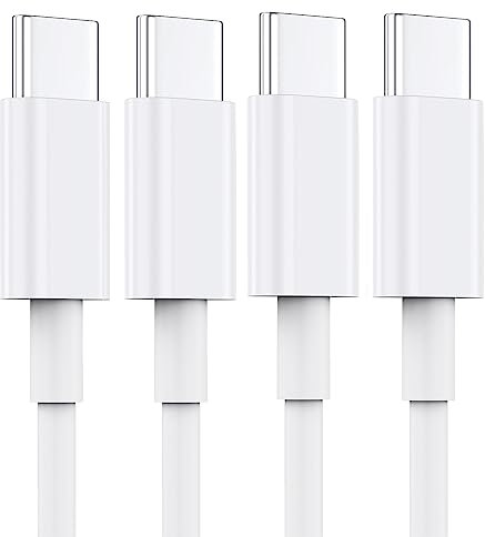 2Pack 3FT/1M USB C to USB C Charger Cable,100W Type C Cable Fast Charging,USBC Phone Charger Cable for iPhone 16 15 Pro Max,Samsung Galaxy S24 S23 S22,MacBook iPad Pro Air,Pixel,Switch,ect