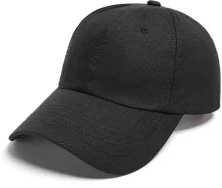 Casquette de Baseball Classique et à la Mode - Chapeau décontracté réglable Neutre, Pare-Soleil de Sports de Plein air, adapté à la Course, aux Voyages, à la pêche et à d'autres scènes, Chapeau Noir