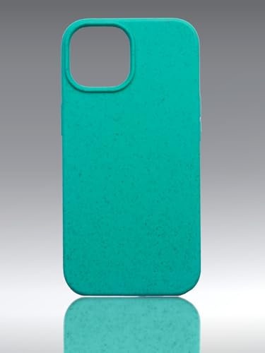 LOAM & LORE Biodegradable Phone Case for iPhone 15, Plastic Free Eco Friendly Phone Case, Plant Based Compostable iPhone 15, Premium Zero-Waste Phone Cover (Mint)