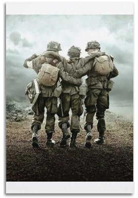nshdahns Poster mit Band of Brothers, Vintage-Kunst, Raumdekoration, ästhetisches Schlafzimmer-Poster für Schlafzimmer, 20 x 30 cm, ungerahmter Stil
