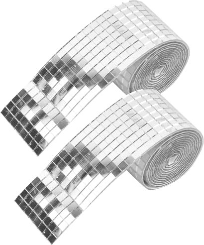 3200 StüCk Mosaikfliesen, 5 * 5mm Mosaikfliesen Selbstklebend, Spiegel Deko, Selbstklebende Mini Spiegel, Discokugel Aufkleber Für Ktv Selbstgemachte Wanddekoration