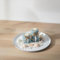 Sziqiqi Candle Tray White Decorative: 11 inch Metal Candle Holder for Coffee Table - Round Tray Candle Holders for Pillar Candles Modern Centerpiece Table Decorations