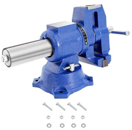 Werkbank Schraubstock 10mm Backenöffnung, 360° Drehbar Multifunktionsschraubstock verbesserter Tischschraubstock Gusseisen Schraubstock