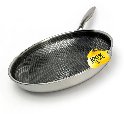 MISO Diamond Dust Keramikbeschichtete Pfanne 28 cm (Pfanne Induktion) | Bratpfanne 28 cm – PFAS-frei, kratzfest, spülmaschinengeeignet, für alle Herdarten