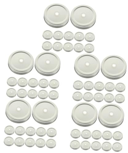 Amosfun 5 Set Bicchiere Barattolo Di Con Coperchio E Cannuccia Pentola Distributore Sup Cannucce Buco Infusore Bolla Avena Kit Cibo Ferro Da Stiro Silver Riutilizzabile 12 Pezzi*5