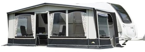 DWT Wohnwagenvorzelt Jubilee 40-270cm inkl.25 ST Zelttiefe Reisezelt für Einsteiger