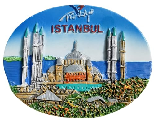 Istanbul Türkiye Touristen-Souvenir, 3D-Kühlschrankmagnet, Kühlschrankdekoration, Magnet