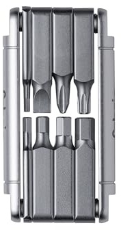 Fabric 8-in-1 Mini-Multitool für Fahrräder – Kompaktes Fahrrad-Werkzeugset – Leichtes Aluminium & CNC-gefräster Stahl – Inbus (2, 3, 4, 5, 6 mm), Torx T25, PH2 & Schlitzschraubendreher – Silber