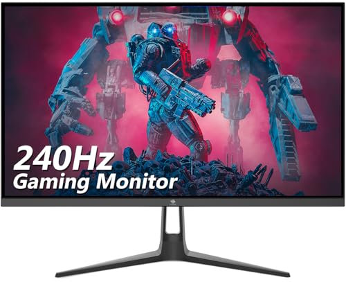 Z-Edge 24 Zoll 240Hz Gaming Monitor 1ms MPRT Full HD IPS Panel, 350cd/m² Helligkeit, HDR10, FreeSync, HDMI & DisplayPort, VESA Kompatibel - Schwarz