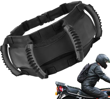 Zyntora Imbracatura Moto per Bambini,Maniglie Regolabili Per Passeggero - Maniglia Cintura Vita Sedile Posteriore Moto | Per Motociclisti Adulti Motocross ATV Snowmobile Touring Quotidiano Viaggio