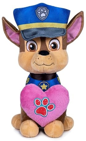 Paw Patrol Chase, Marshall, Skye & Zuma - Plüschtier, Kuscheltier, Stofftier Plüsch Figur 20-27cm < Chase 20cm >