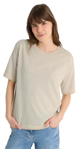 Damen Kurzarm T-Shirt in Garment Dye Optik