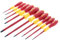 Wiha 32093 Slotted and Phillips Insulated Screwdriver Set, 1000 Volt, 10 Piece