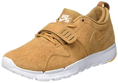 NIKE Trainerendor Prem, Skateboarding-Schuhe für Herren, Gold Weißer Flachs Flachs Weiß Gm Hellbraun, 40.5 EU