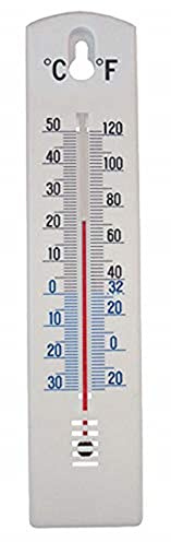 Faithfull THPLASTIC 200mm Thermometer Wall Plastic