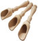 De madera 14 cm 3 cucharones diseño elegante