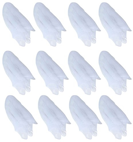 Hoerev Jonglier-Tanzschals 12er-Pack - Mischfarben und einfarbig (ca. 60cm x 60cm),Weiß