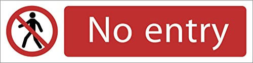 Draper 73161 No Entry Prohibition Sign