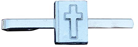 Krawattennadel Bibel Mit Kreuz (Erhoben) aus Zinn (Pewter) von Hand Gegossen