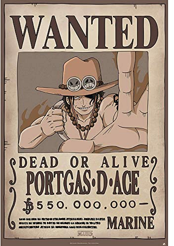 ABYSTYLE - ONE PIECE - Poster - Wanted Ace (91.5x61)