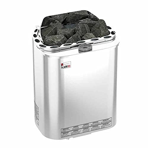 Sawo Saunaöfen Scandia Combi - 6.0 kW, Farbe: Stahl