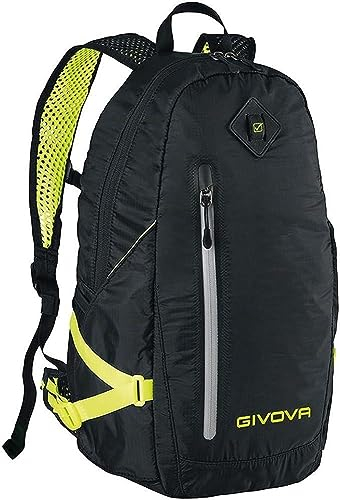 Givova, rucksack arius, schwarz/gelb fluo, Einheitsgrößen