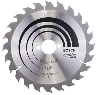 Saw blade HM version, 24 teeth, 190 mm