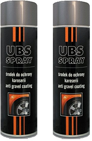 Troton UBS 2 x 500ml Spray GRAU UNTERBODENSCHUTZ Anti Gravel Schutz KUNSTHARZ GRAVEX