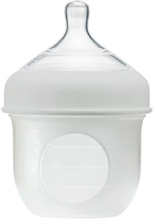 Boon NURSH Botella de silicona reutilizable