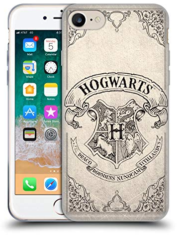 Head Case Designs Offizielle Harry Potter Hogwarts Pergament Sorcerer's Stone I Gelhülle [Militärischer Schutzgrad] Kompatibel Mit Apple iPhone 7/8 / SE 2020 & 2022 Und Kompatibel Mit MagSafe