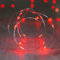 Lights4fun 6x 20er LED Draht Micro Lichterkette rot Batteriebetrieb