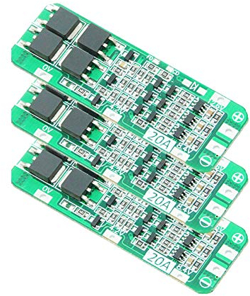 Aideepen 3 x 3S 20A Li-Ion-Lithium-Akku Ladegerät Platine PCB BMS 12,6 V Zellmodul Überladung Überstrom Kurzschluss Schutz
