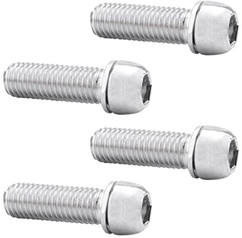U/K 4Pcs Fahrrad Vorbau Schrauben Flaschenhalter Schrauben Socket Schrauben Silber - Silber, M7 langlebig und nützlichlanglebig