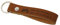 MyPrezzie Schlüsselanhänger Leder mit beidseitige Wunschgravur, personalisierte Gravur mit Symbol- individueller Schlüsselbund - Einzigartiges Geschenk für Mann und Frau (Rindleder Braun)
