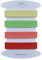 Set von 4 einfarbige Schrägband - Mehrere Farben erhältlich - 2 Meter pro Farbe - Schrägband aus Baumwolle in sehr guter Qualität (Set A)