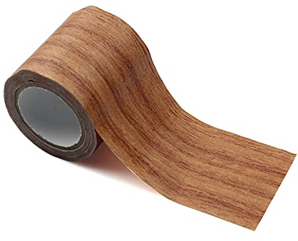 burkfeeg Boden Holzoptik Klebeband Realistische Holzmaserung Reparatur für Laminat Möbel Reparatur Klebeband für Tür, Tisch und Stühle-Schokoladenfarbe Holzmaserung