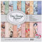 Ideen mit Herz Duo-Design-Papiere | Block mit 20 Blatt Bastelpapier | 25 x 25 cm | 250g/m² | beidseitig bedruckt | Designpapier, Motivpapier | ideal für Scrapbooking, Basteln (Auf Reisen 01)