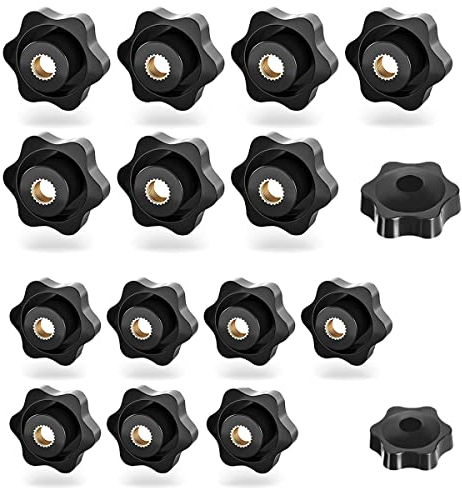 Sterngriffmutter M8 M6, Rändelschraube mit einem äußeren Durchmesser von 32mm 25mm | Innengewinde Kupfer für Maschinen und Anlagen, Möbel, Werkzeugmaschinen und Fitnessgeräte