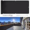 Balkon Sichtschutz,140×1700cm Ohne Bohren, 100% Schutz der Privatsphäre,Blickdichte Balkonumspannung Windschutz UV-Schutz Gartenzaun Schwimmbad-Leitplanke,mit Ösen Kabelbinder und Kordel/Anthrazit