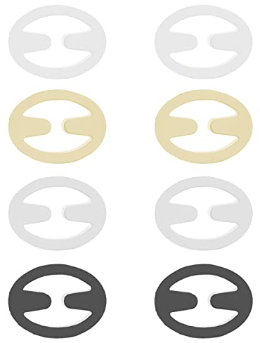 BH Träger Clip, Damen BH Träger Halter, Unsichtbar BH Träger Clip Set für Damen Frauen (Transparent, Teint, Weiß, Schwarz)