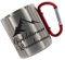 Crealuxe Edelstahltasse mit Karabiner personalisiert – Gipfelstürmer (Wunsch Name) – Kaffeebecher – individuell mit Spruch, Name oder Foto – 330 ml Becher